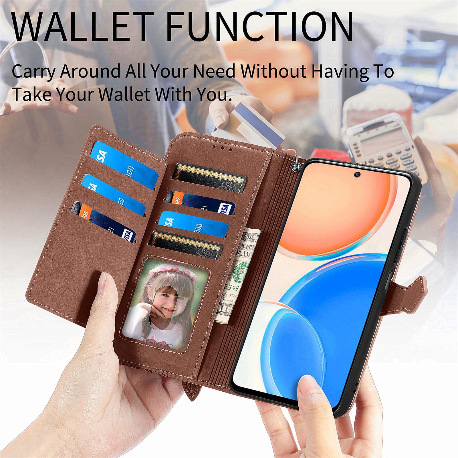 ショルダーバッグ THE CASE key&amp;miller wallet shoulder Women's Classic Leather Phone Case Crossbody Wallet | Harley
